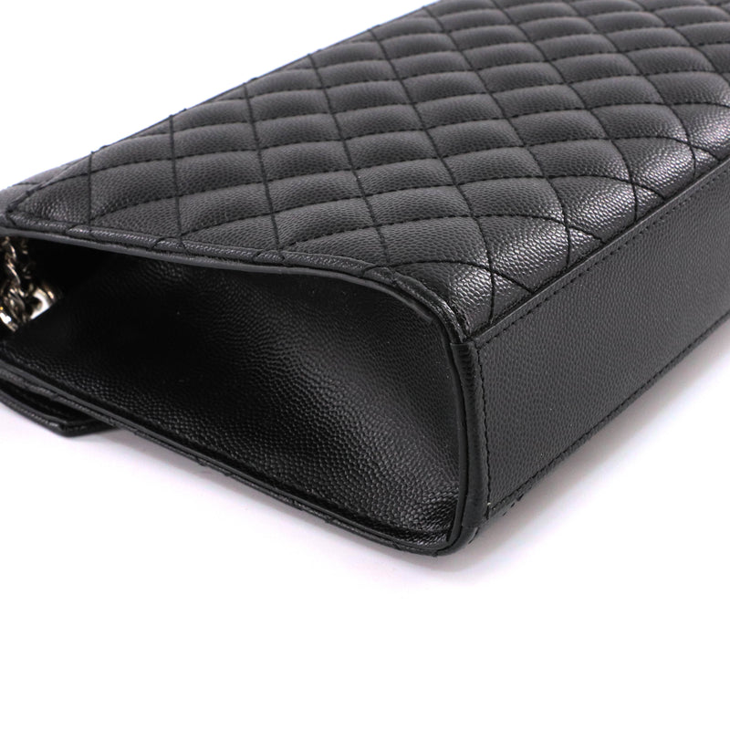 MEDIUM ENVELOPE IN QUILTED GRAIN DE POUDRE LEATHER