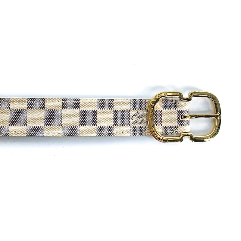 Louis Vuitton Mini 25mm Damier Azur Belt