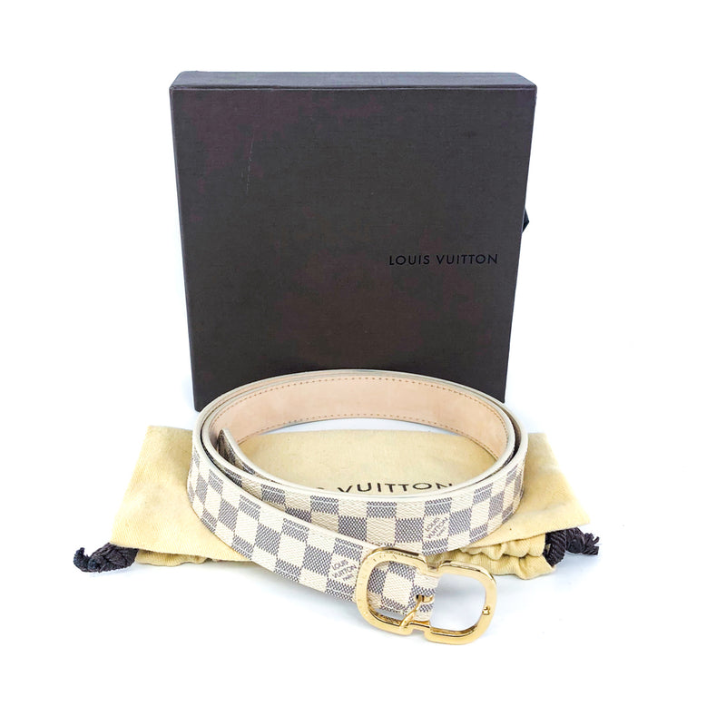 Louis Vuitton Damier Azur Mini 25MM Belt 