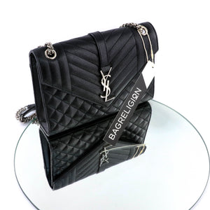 Medium Envelope in Mixed Matelasse Grain de Poudre Embossed Leather