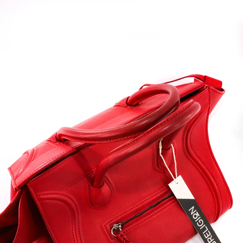 Medium Phantom Handbag in Red Calfskin