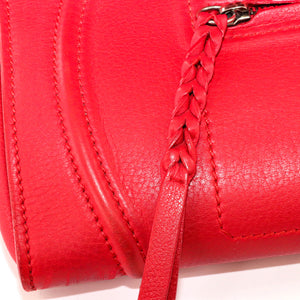 Medium Phantom Handbag in Red Calfskin