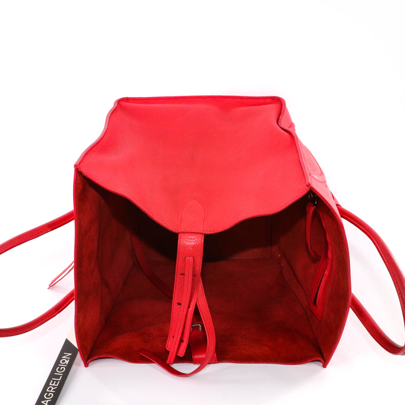 Medium Phantom Handbag in Red Calfskin