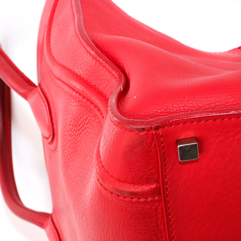 Medium Phantom Handbag in Red Calfskin