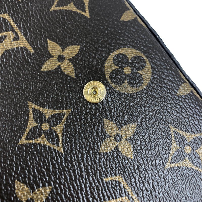 Pochette Felicie Chain Wallet Lovely Birds Design with Gold Hardware