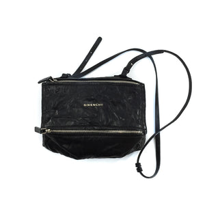 Old Pepe Pandora Mini Cross Body Shoulder Bag in Black