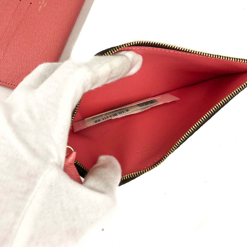 Pochette Felicie Chain Wallet Lovely Birds Design with Gold Hardware