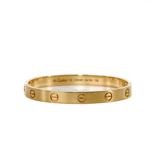 Love Bracelet 18K Yellow Gold Size 16