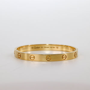 Love Bracelet 18K Yellow Gold Size 16