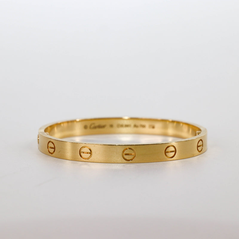 Love Bracelet 18K Yellow Gold Size 16 | Bag Religion