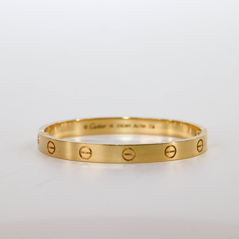 Cartier love bracelet yellow gold size 16 Clearance