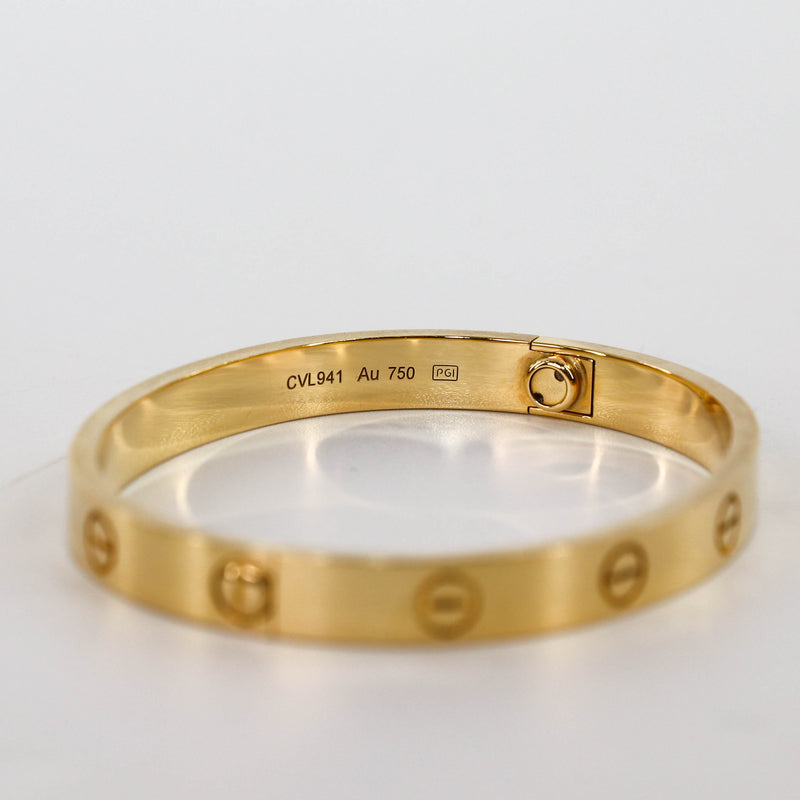 Love Bracelet 18K Yellow Gold Size 16