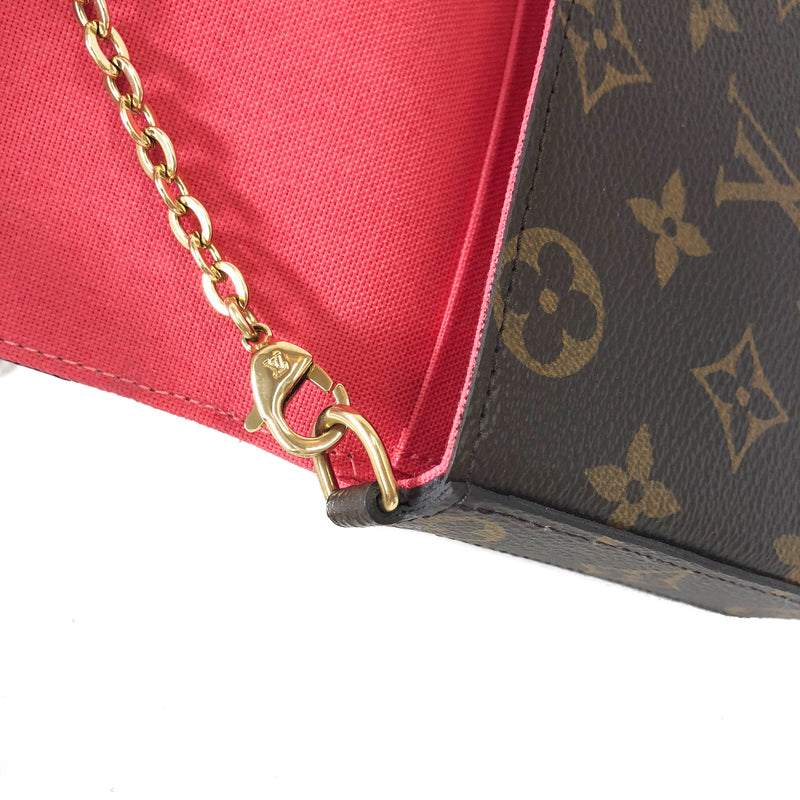 Pochette Felicie Chain Wallet Lovely Birds Design with Gold Hardware