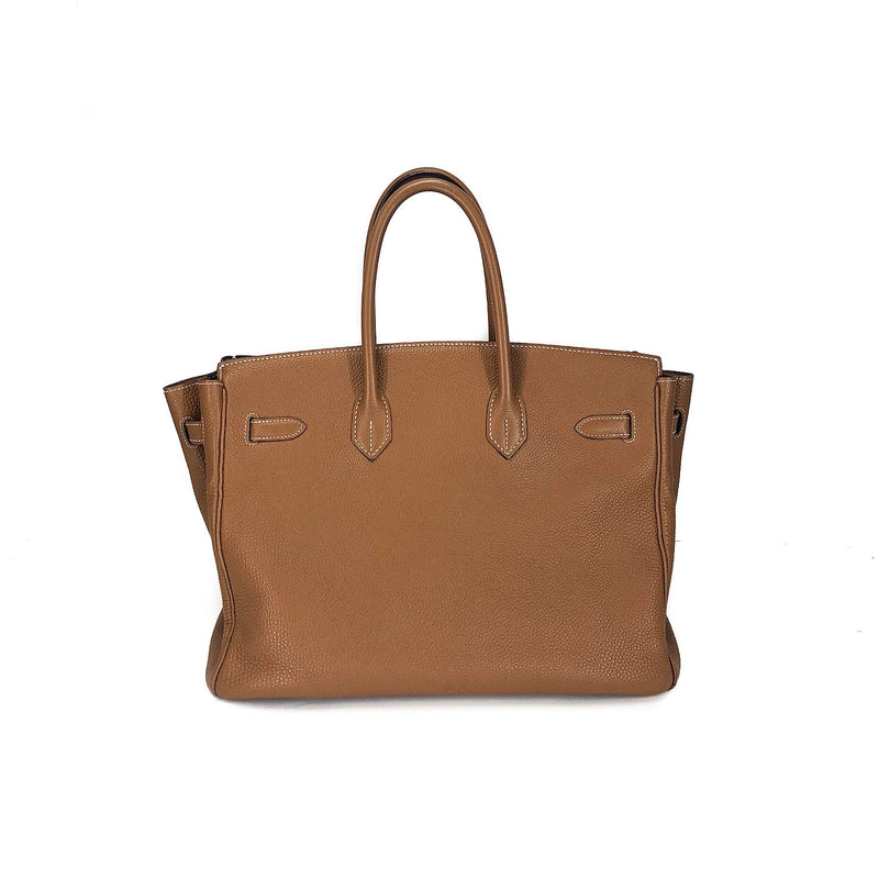 Birkin 35 Gold Clemence Leather with GHW