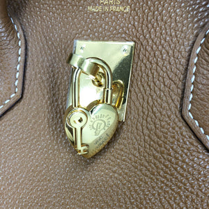 Birkin 35 Gold Clemence Leather with GHW