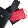 Quilted Monogramme Shoulder WOC bag in Red pebbled leather GHW