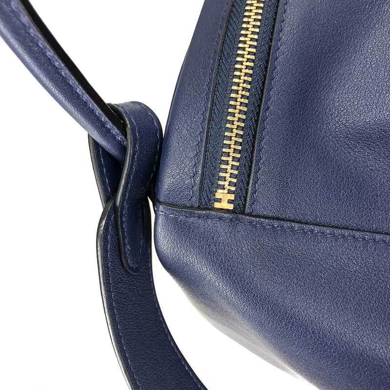 Hermes Bleu Nuit Lindy 30 Bag – The Closet