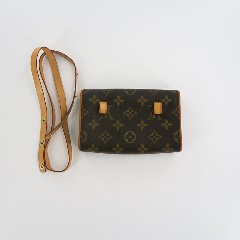 LOUIS VUITTON Monogram Pochette Florentine Bumbag Belt Bag XS ~ 100%  AUTHENTIC