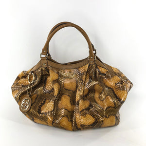 Large GG Python Sukey Tote Bag