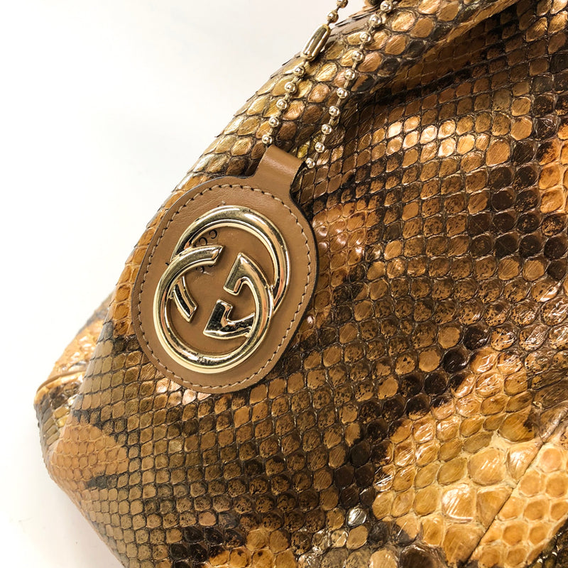 Large GG Python Sukey Tote Bag