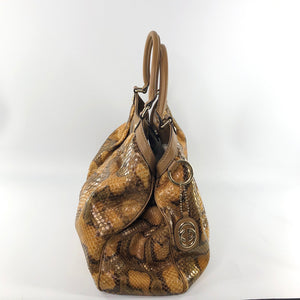 Large GG Python Sukey Tote Bag