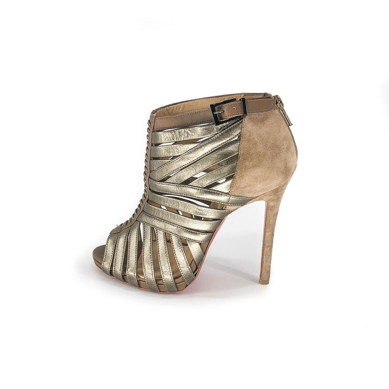 Strappy Booties in Copper 110mm