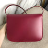 Box Calfskin Medium Classic Box Flap Red with GHW