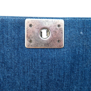 Old Medium Boy Bag in Denim and Tweed with RHW