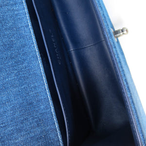 Old Medium Boy Bag in Denim and Tweed with RHW