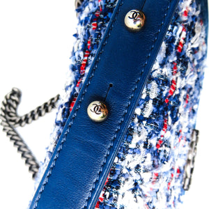 Old Medium Boy Bag in Denim and Tweed with RHW