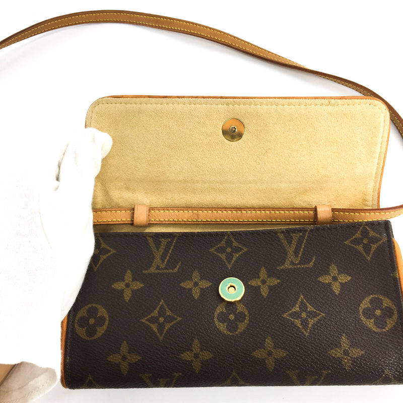 Louis Vuitton Pochette Twin PM Monogram Crossbody Bag on SALE