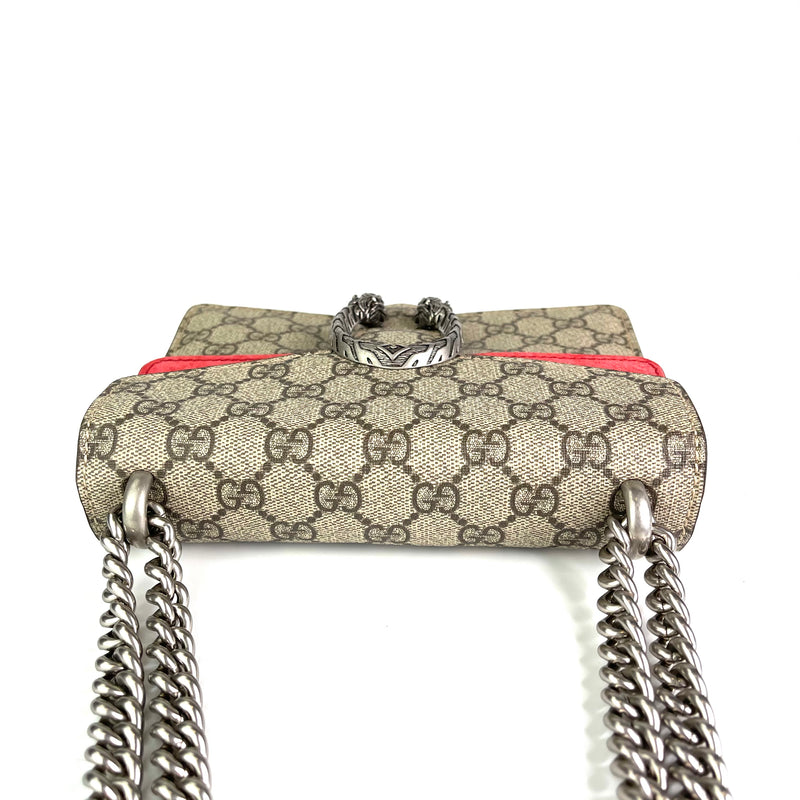 Dionysus GG Mini Shoulder Bag with Red Detail