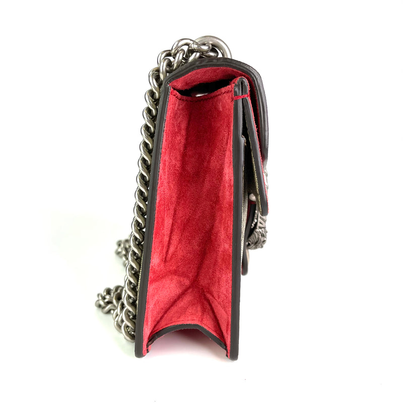 Dionysus GG Mini Shoulder Bag with Red Detail