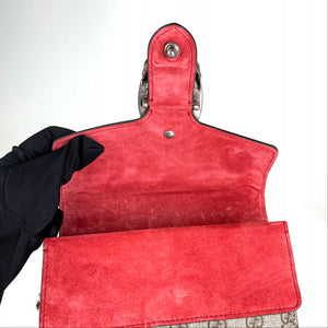 Dionysus GG Mini Shoulder Bag with Red Detail