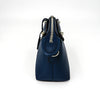 By The Way Mini in Blue Leather Boston Shoulder Bag