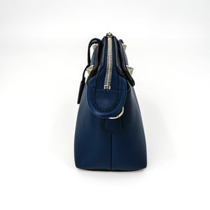 By The Way Mini in Blue Leather Boston Shoulder Bag