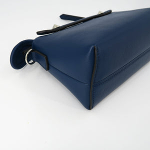 By The Way Mini in Blue Leather Boston Shoulder Bag