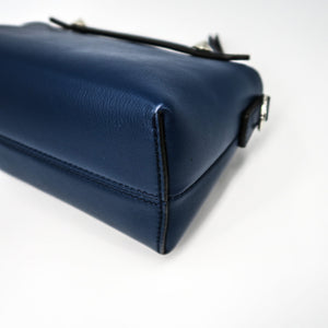 By The Way Mini in Blue Leather Boston Shoulder Bag