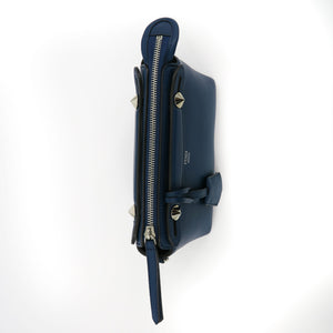 By The Way Mini in Blue Leather Boston Shoulder Bag