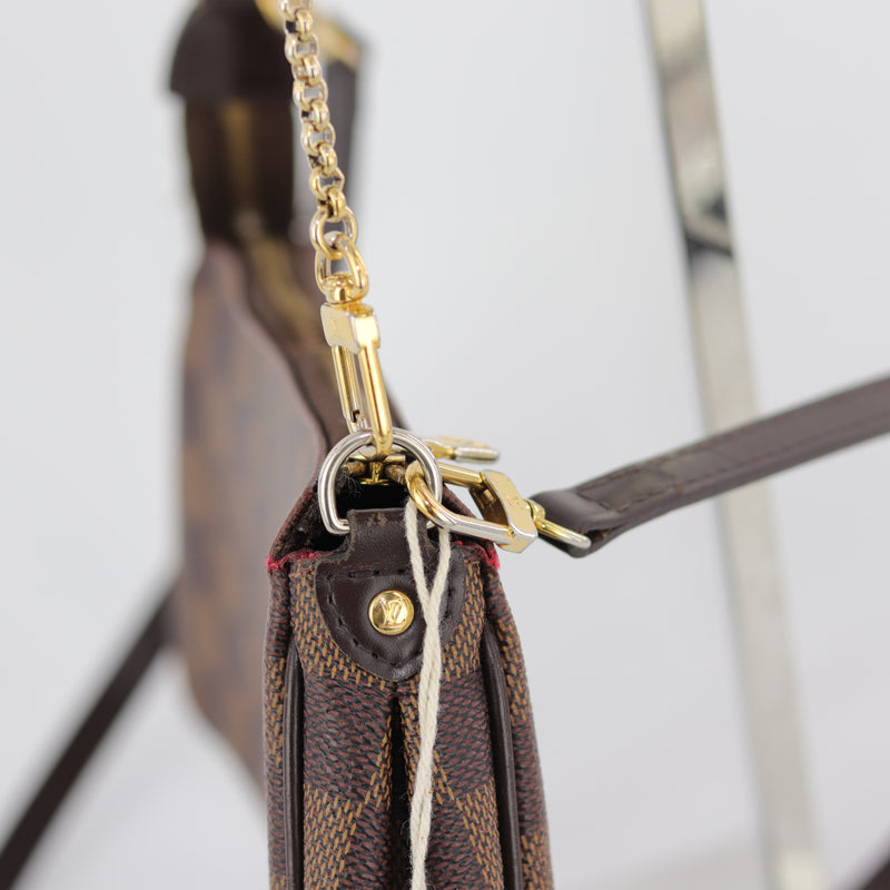 Eva Bag in Damier Ebene with strap