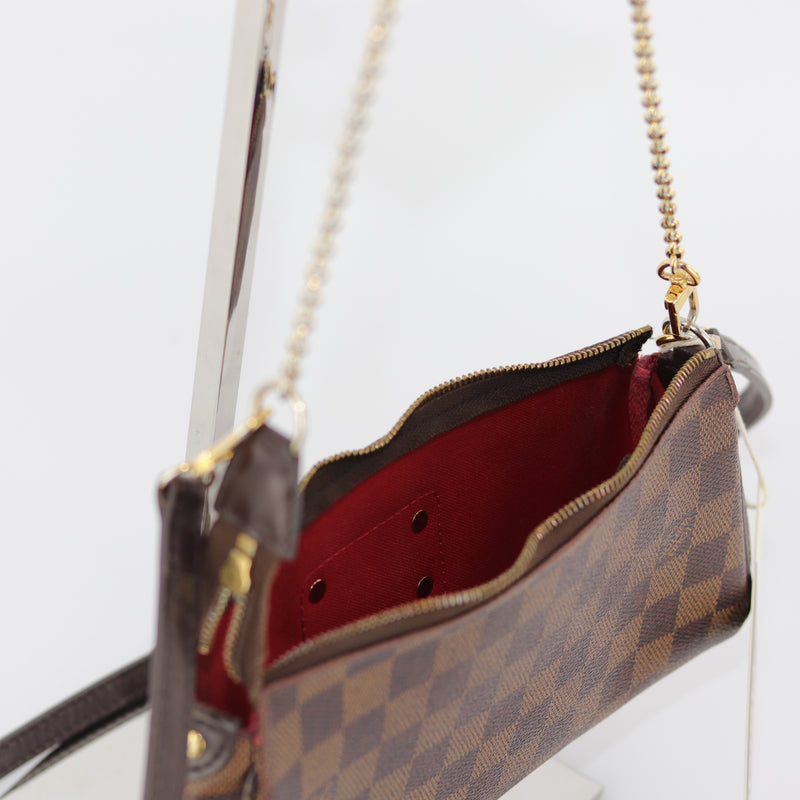 Eva Bag in Damier Ebene with strap
