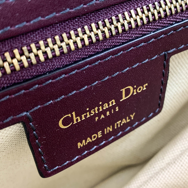 Oblique saddle bag burgundy