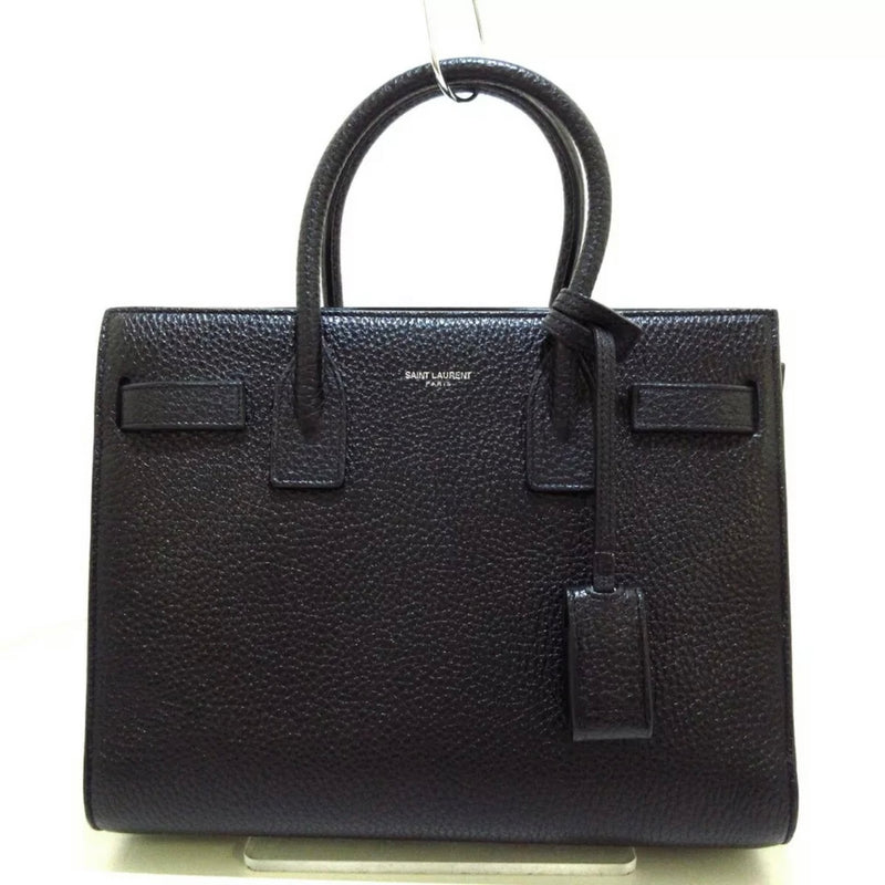 Sac De Jour Baby in Black Pebbled Leather
