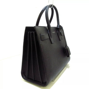 Sac De Jour Baby in Black Pebbled Leather