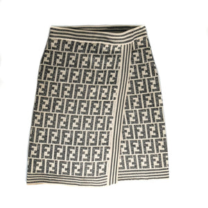 Vintage Monogram Knit Skirt