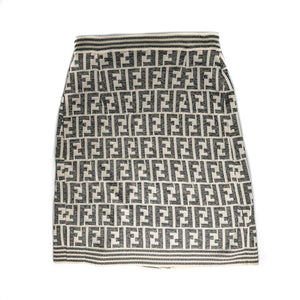 Vintage Monogram Knit Skirt