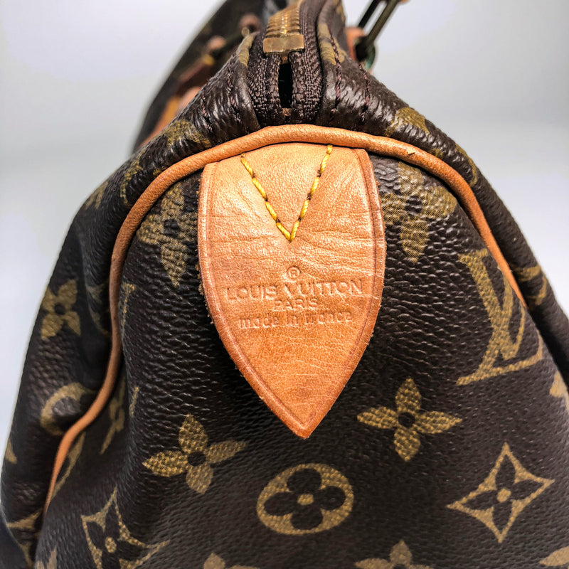 Vintage Monogram Speedy 30 Canvas Bag