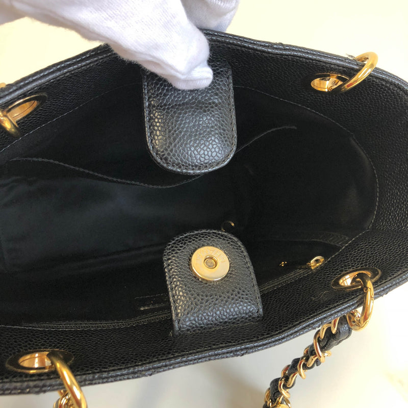 PST in black caviar leather ghw
