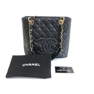 PST in black caviar leather ghw