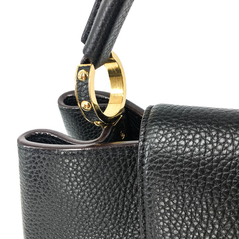 Capucines MM Black GHW